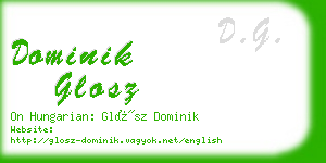 dominik glosz business card